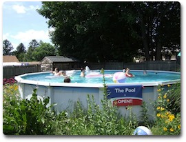 24 ft round aluminum pool