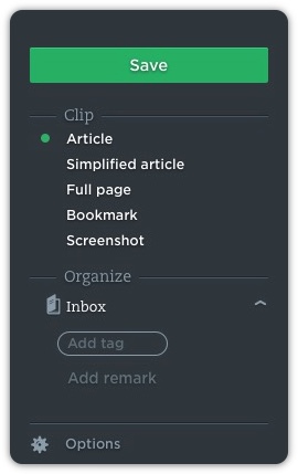 Evernote Web Clipper