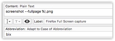 FireFox TextExpander