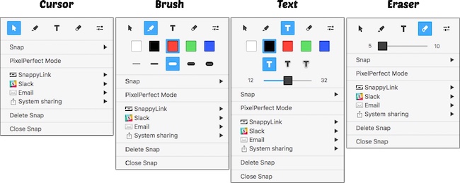 Snappy Tool Options