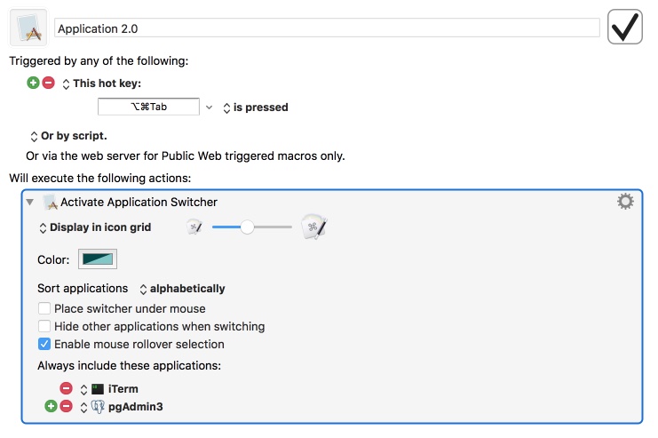 Application Switcher Dialog