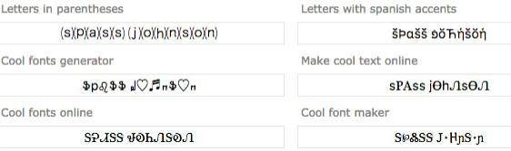 Cool Font Generator Copy And Paste