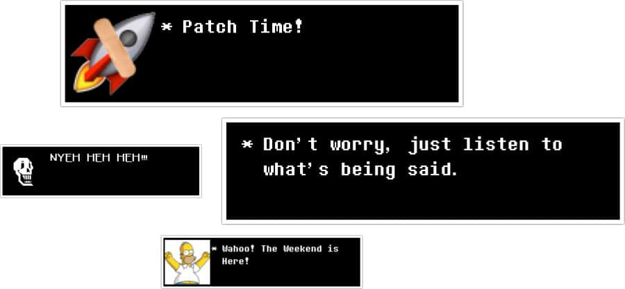 undertale text box generator