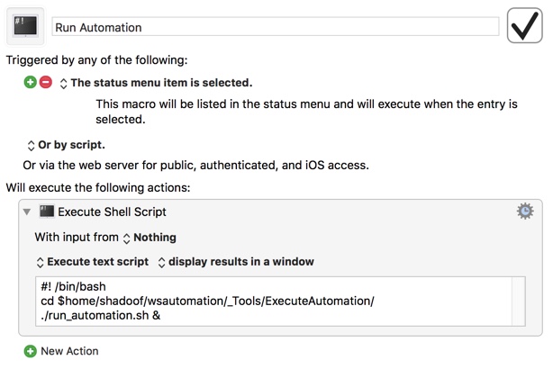 Keyboard Maestro Shell Script