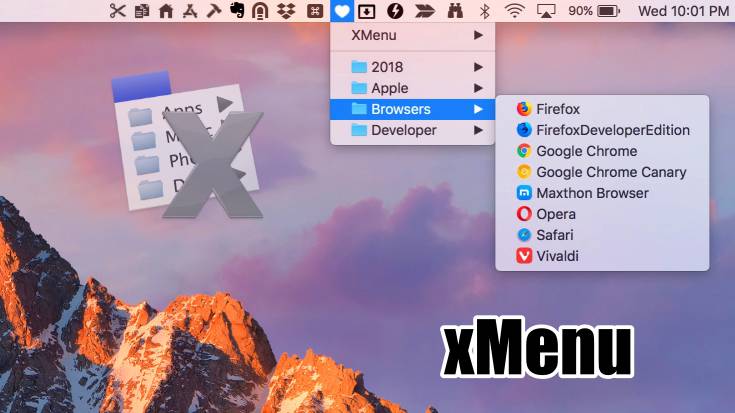 xmenu for mac help