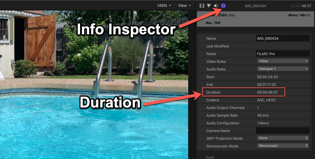 Info Inspector Duration