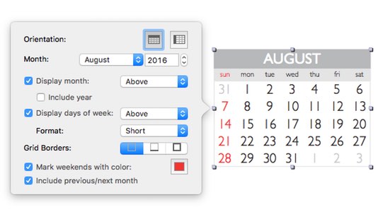 Calendar Feature