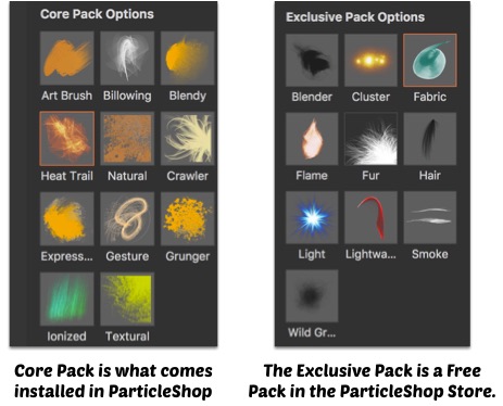 Particle Shop Brushes