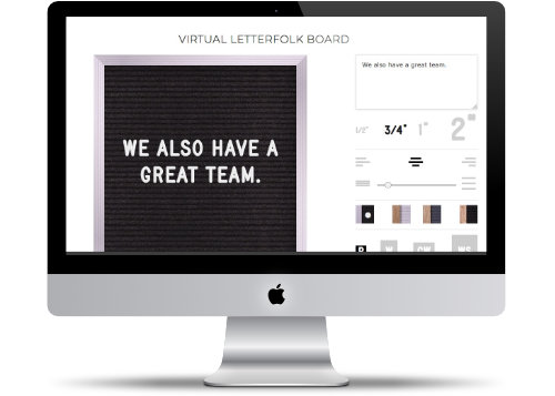 Virtual Letterboard