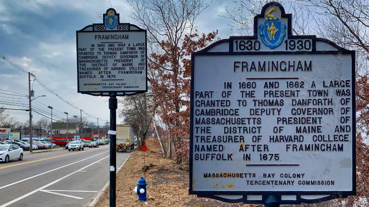 Framingham Sign Collage Fall
