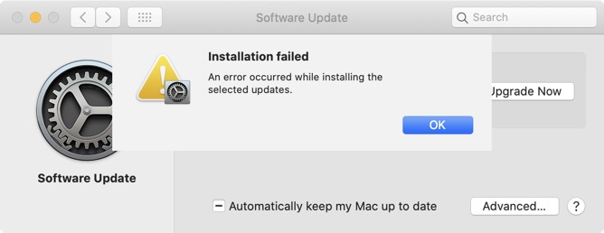 Mac OS Big Sur Install Error