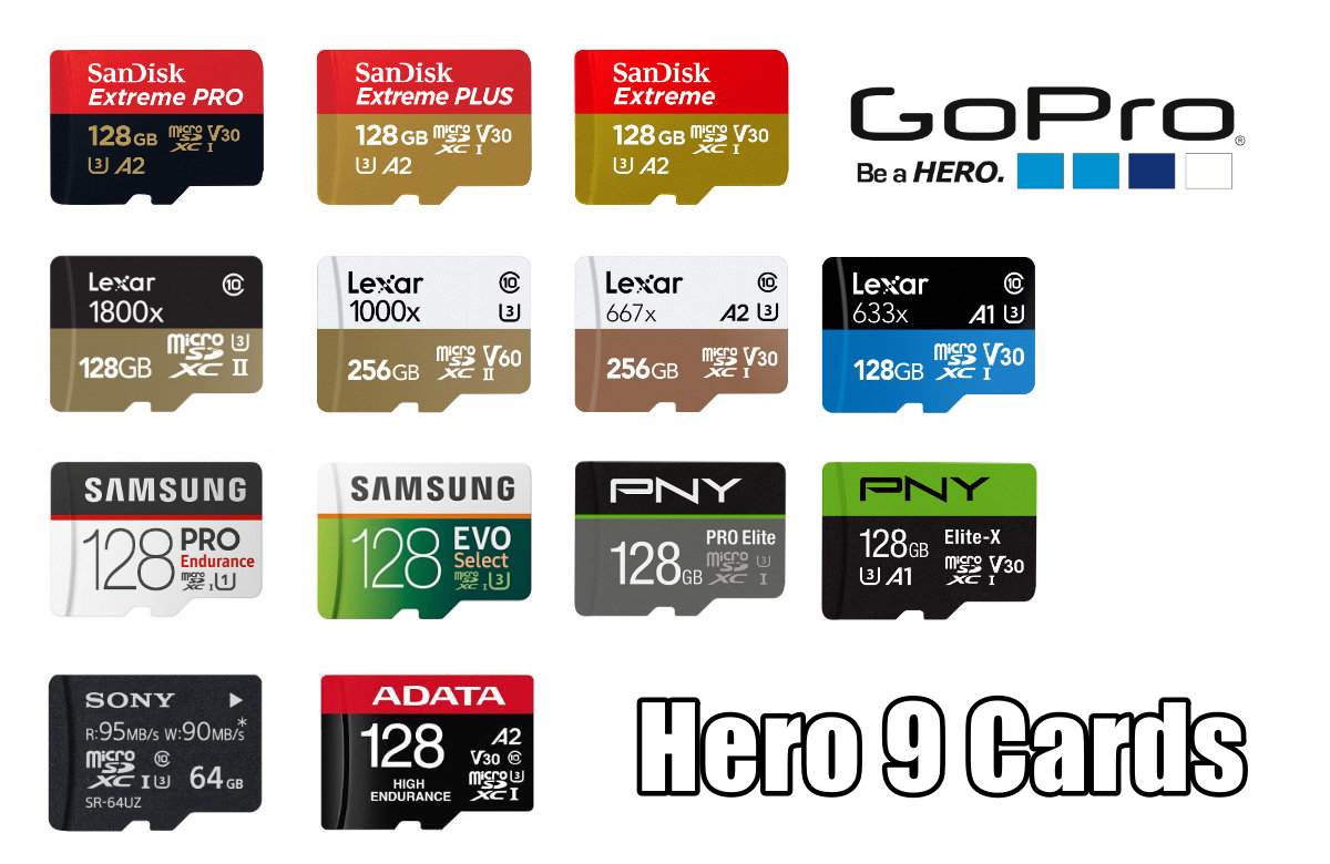 Go Pro Cards128 Hero9
