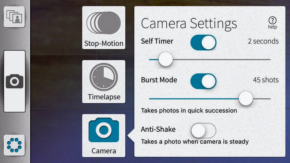 Camera Settings Gorillacam Pro