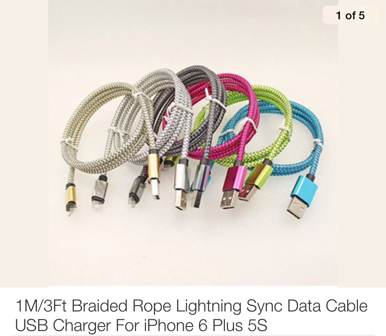 Lightning Cable Braided