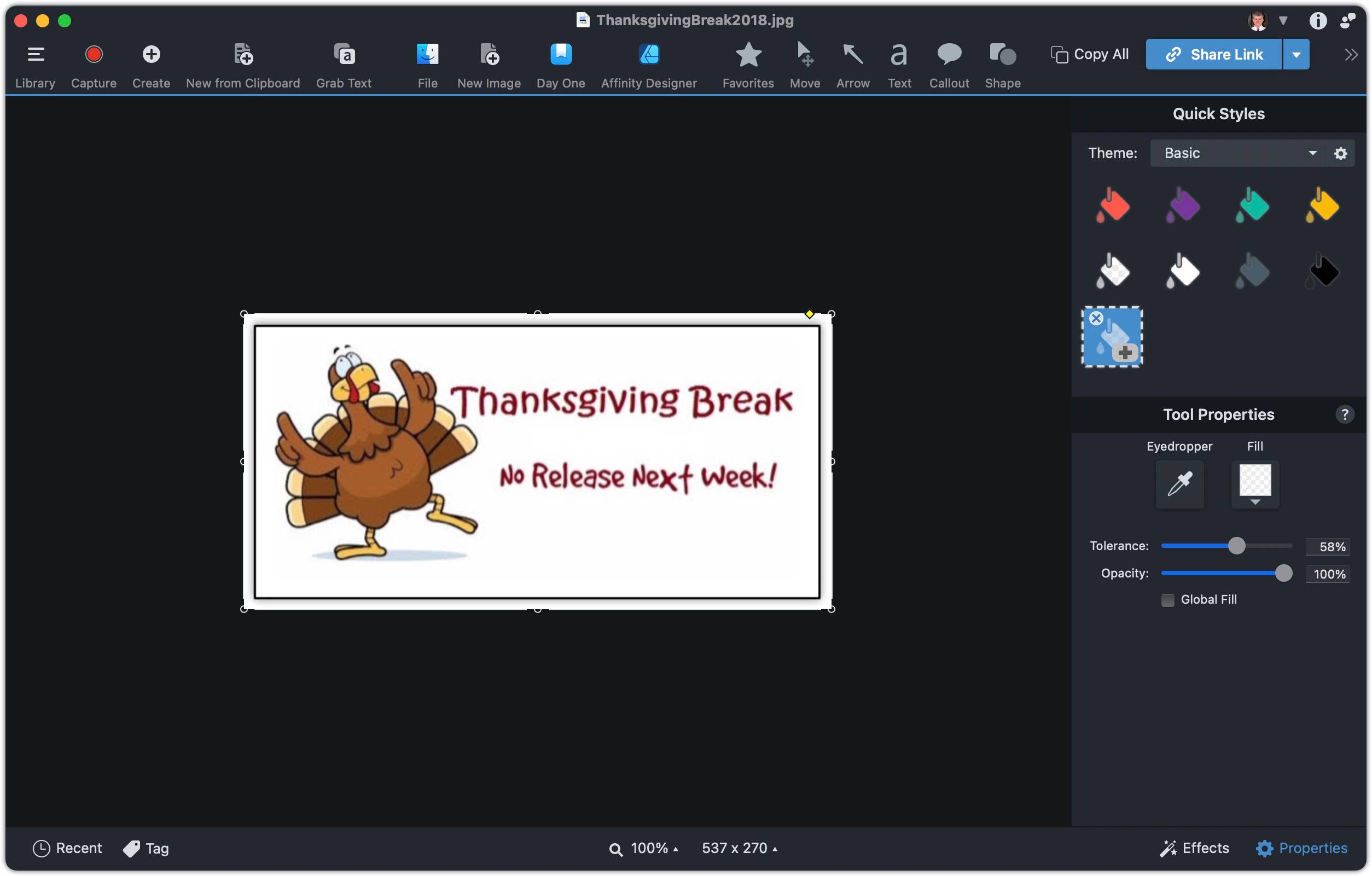 Snagit Fill Tool2024