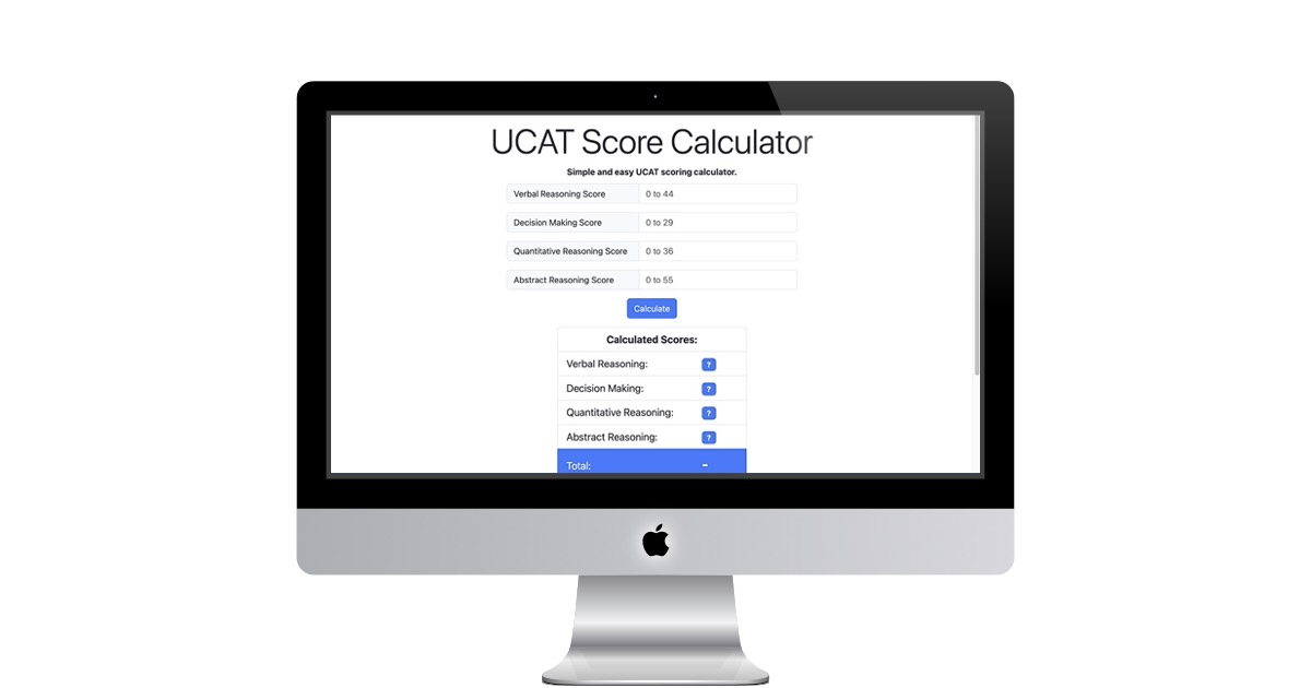 U C A T Score Calculator