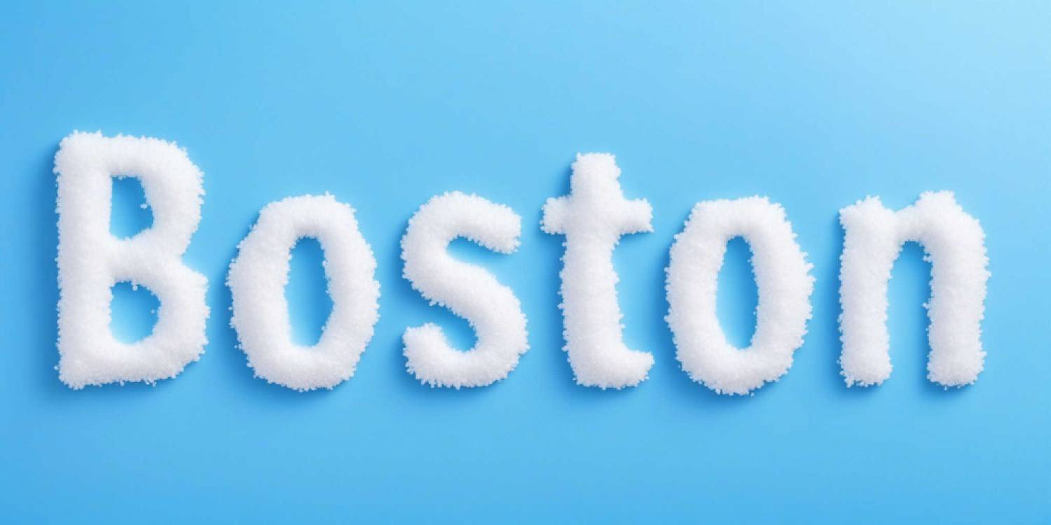 Art Text Boston Snow