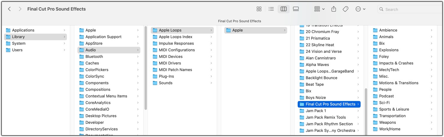 Fcp Audio Library