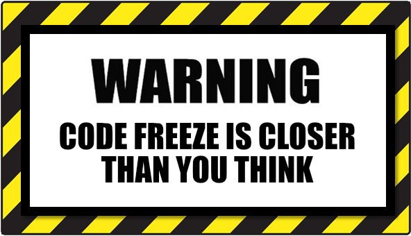 CodeFreezeWarning